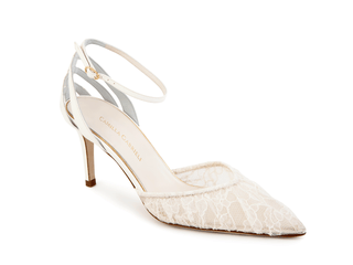 Isabella Lace Pump White Shoes