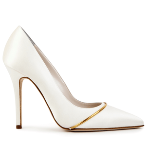 Olivia Bridal Pump White Shoes