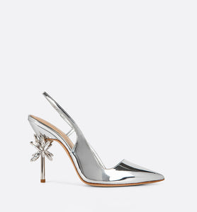 Scarlett Slingback Silver Shoes